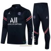 Paris Saint Germain Tute Felpe da Allenamento Quarto-Zip 2022-23 Blu per Bambino